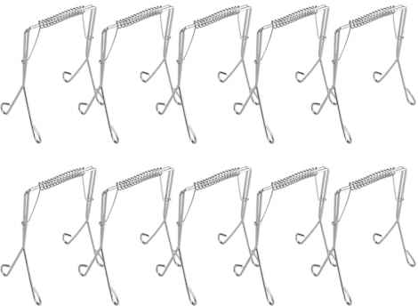 JTKREW 10 pcs Pinces à Roulade en Acier Inoxydable réutilisables idéales pour Une Fabrication Rapide et Facile