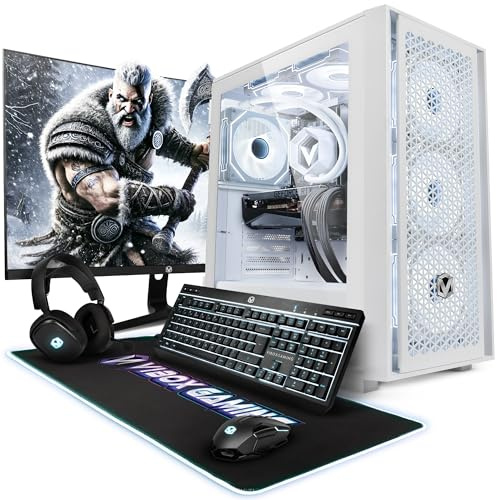 Vibox X-180 Gaming PC Set Komplett • Monitor 27 Zoll • Intel Core i9 14900KF 6,0GHz • Nvidia RTX 5090 32GB • 32GB RAM • 2TB NVMe SSD • Windows 11 • WLAN