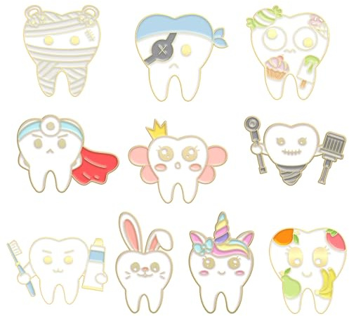 Broche Dientes, Pin De Dibujos Animados, Broche Dientes De Dibujos Animados, Alfiler De Solapa De Dentista, Accesorios De Dentista, Pequeños Regalos, Souvenirs, Para Ropa, Bolsos, Bufandas