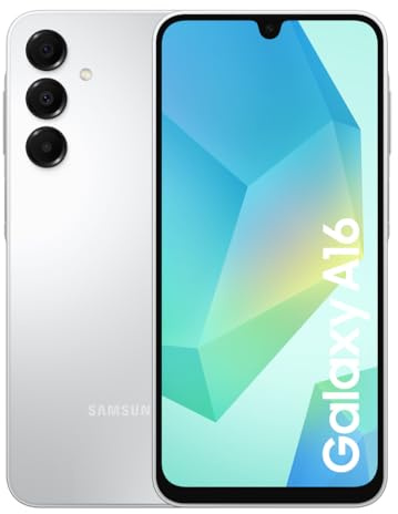 Samsung Galaxy A16 4G Android Smartphone, Super Amoled 6.7 Screen, Multiple Cameras, 128GB Storage, Light Grey, 3 Year Manufacturer Extended Warranty (UK Version) (Renewed)