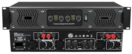 DJ-kontroller, 4-kanals professionell digital effektförstärkare 2U klass D ljudutrustning DJ-förstärkare CD4400 for musikbandframträdanden