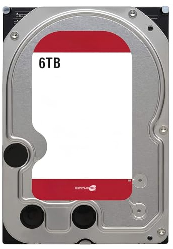 SIMPLETEK - Hard Disk interno da 6TB 3.5 SATA III | 6Gbps 256MB Cache | Progettato per Sistemi RAID NAS fino a 8 slot (Ricondizionato)