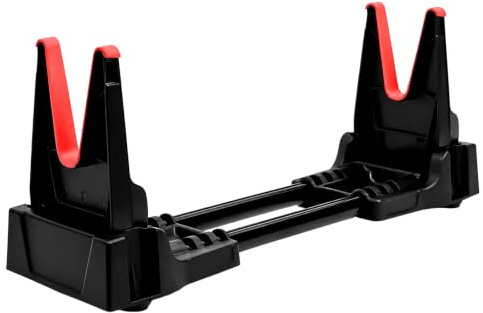 Adjustable Cushioned Rifle Rack, Foldable Stand with Rubber Saddles, for Gun Repair, Storage, and Cleaning Display