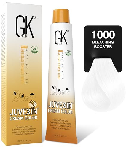 GK HAIR Global Keratin Professional Hair Color Cream Tube (3.4 Fl Oz/100ml) Nourishing & Cleansing Colors for Styling High Performance Long Lasting Permanent Natural Toner Dye