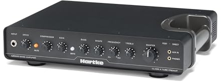 Hartke LX5500 Bassverstärker – 500‑Watt Lightweight Bass Head mit 12AX7 Röhrenvorstufe für Bühne, Proberaum und Studio
