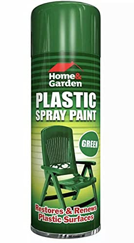 300ml Green Plastic Furniture Spray Paint Professional Finish Restore Garden