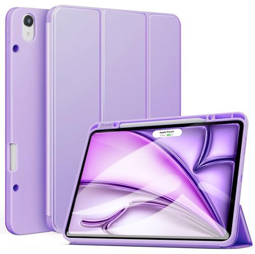 ZtotopCases Schutzhülle für Neu iPad Air 13 Zoll M3 2025/M2 2024,Pro 12,9 Zoll 2018, ultradünn, Smart-Cover, mit integrierter Standfunktion, leicht, Auto-Schlaf-/Funktion, unterstützt Pencil - lila