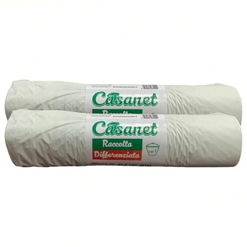 Sicignano | 20 Sacchetti Immondizia 140 Litri 90x120 cm Ecologici Biodegradabili, Compostabili, in Mater-B, Sacchi Spazzatura Umido Indifferenziata Rifiuti Organici