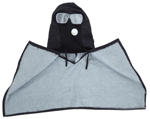 Garneck Construction Safety Balaclava Denim Dust Cape Hat Integrated Goggles Windproof Breathable Men's