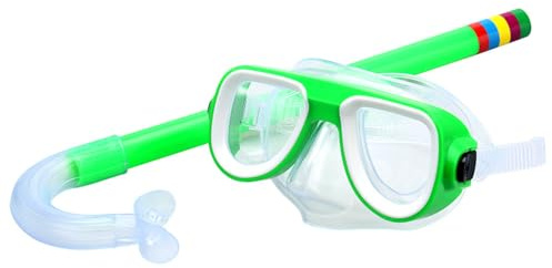 Ensemble de tuba pour enfants, masque de plongée pour enfants, masque de plongée pour enfants, masque de plongée pour enfants, protège les yeux du sel de mer et du chlore, idéal pour la natation, la