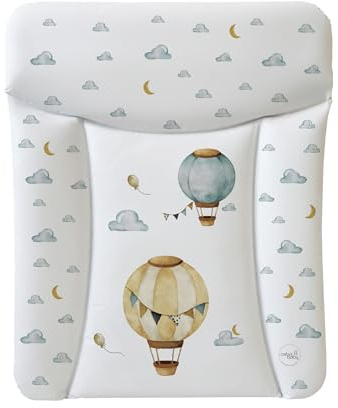 Ceba Baby® Wickelauflage 50x70 cm – Weiche Wickeltischauflage für Jungen & Mädchen – Wasserdicht & Abwaschbar – OEKO-TEX® 100 – Made in EU - Luftballons