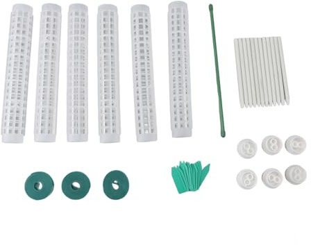 Pali di muschio in plastica per piante rampicanti 6 pezzi Supporto per piante impilabili con design di rinforzo per piante in vaso Monstera Pothos Filodendro per interni ed