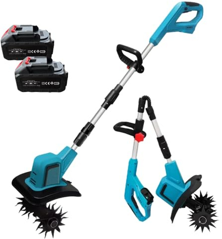 A.M.C. Motoculteur à piles Motoculteur électrique avec moteur brushless réglable en hauteur, largeur de travail 20 cm Professionnel