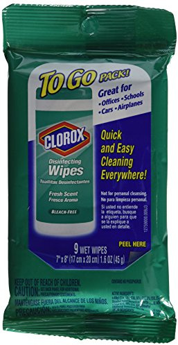 Clorox - Salviette disinfettanti, fragranza fresca, confezione da 9 ct. (6 pezzi)