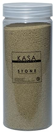 KASA DECORATION Sabbia Colorata per Decorazioni 1120 g, 11 Colori Decorativi in Barattoli rigidi con Tappo a Vite, Sottile 0.2-0.6 mm, Ottima per Le tue Idee Decorative