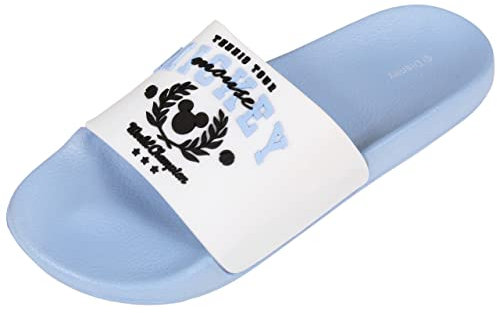 Blau-weiße Badelatschen aus Gummi Mickey Maus Disney 38 EU 5