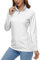 MAGCOMSEN Women's 1/4 Zip Shirts UPF 50+ Long Sleeve T-Shirt Quick Dry Sun Protection Fishing Hiking Rash Guard Tops