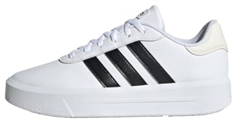 adidas Damen Court Platform Shoes, Cloud White / Core Black / Chalk White, 42 EU