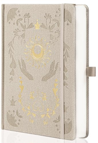 MGGAO Carnet Ligné pour Homme et Femme, Journal d'écriture A5 Esthétique | Élastique, Pochette Intérieure, Carnet Ligné pour le Travail, les Voyages et L'école, 318 Pages Numérotées, 14,7 x 21,4 cm
