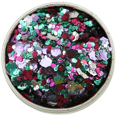 Face and Body Glitter – Eco Glitter Blend - Biodegradable Loose Bioglitter Sparkle in a 6gram Pot for Makeup (Witches Brew)