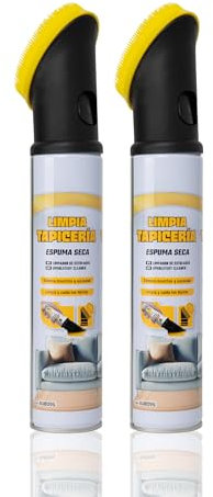 BESCH Limpiador Tapicería Espuma Seca para Coche y Hogar con Cepillo Integrado - Limpia Sofás, Alfombras, Sillones, Fórmula Anti-Olor y Fragancia Fresca – Limpieza Profunda de Tejidos