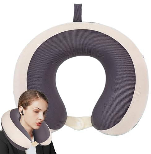 Genérico Almohada De Viaje,Almohada Cervical En Forma De U para Viajes - Cojín Transpirable De Seda Fría con Funda Extraíble para Mujeres, Hombres, Adultos, Familia Y Amigos