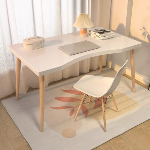 XUEGW Computer Desk Modern Office Writing Desks, 100x50cm Study Table Cute Simple Vanity Table for Bedroom,Living Room