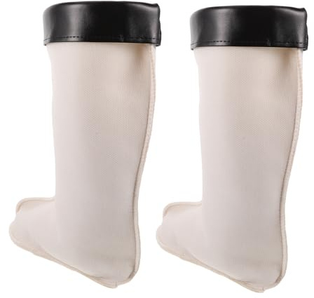 BESPORTBLE Fodere Termiche Peluche per Stivali da Pioggia Uomo e Donna, Imbottitura Spessa e Isolante 38cm, per Escursionismo e Inverno, Bianco
