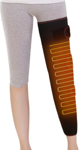 Jambières chauffantes pour cuisses/genoux/mollets, chauffantes, chauffantes, unisexe, taille unique, convient aux deux jambes, pièce unique, version longue