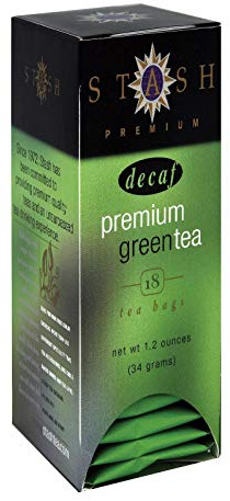 Stash Tea Company, Premium Green, Decaf Tea, 18 Tea Bags, 1.1 oz (33 g)