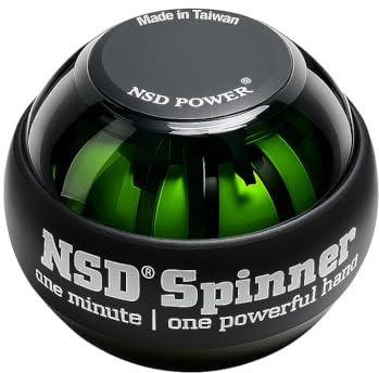 Auto-Start NSD Spinner Gyro Ball – Up to 15,000 RPM Premium hand strengthener and wrist exerciser for grip strength training, forearm workout, and pain relief; durable and portable