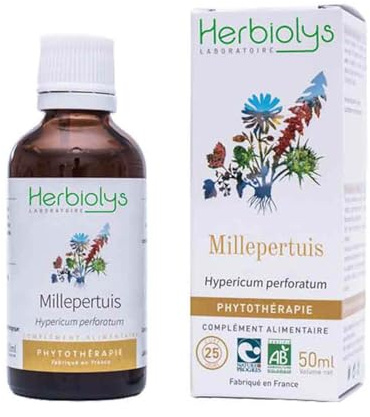 Herbiolys | Extrait De Plantes Fraîches Bio | Millepertuis (Hypericum perforatum) | Troubles de l'humeur | Phytothérapie Bio | 50 ml