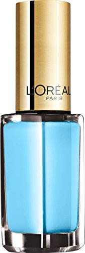 L'Oréal Paris Color Riche Le Vernis Nagellack in Himmelblau/Glänzender Farblack in sommerlichem Hellblau mit integriertem Überlack / 142 Riviera / 1 x 5ml