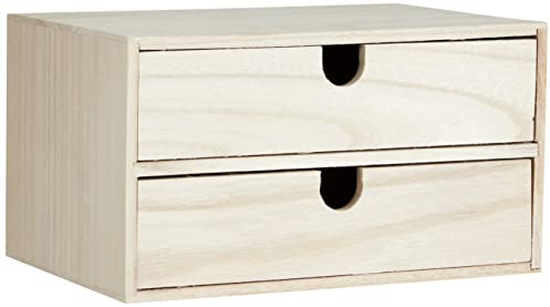 Artemio 14002157 - Mueble con cajones (Madera, 24 x 16 x 13,3 cm), Color Beige