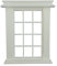 Melody Jane Dolls House Miniature White Plastic Georgian Window Frame 12 Pane 1:24 Scale