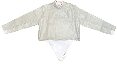 LEONARK Fäktning Sport Lame Suit för sabel och folie - Tvättbar elektrisk staket metalljacka (44, Sabel Lame)