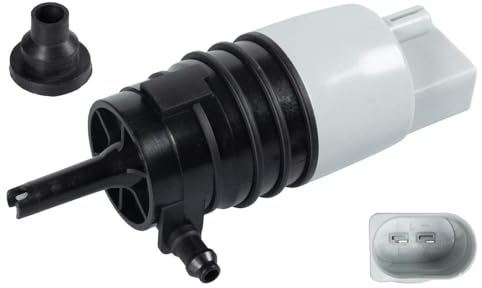 febi bilstein 107383 Waschwasserpumpe für Scheibenreinigungsanlage, mit Dichtring, 1 Stück