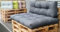 Royal Schneider Palettenkissen Set Palettensofa Palettenpolster Sitzkissen oder Rückenkissen 120x80cm, 08 - Orange, 1x Seitenkissen 60x40x12 cm