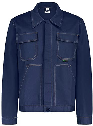 BWOLF Anax Veste Travail Homme Chantier 100% Coton Veste Coton Homme Travail - Bleu - Medium