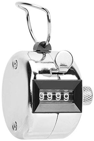 Contatore, Contatore Manuale Contatore Giri a 4 Cifre Clicker Contatore Clic Manuale Meccanico Manuale in Lega di Alluminio con Anello da Dito Per Eventi Scolastici Golf Sport Ufficio Stadio