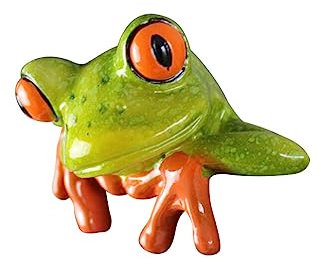 Gadpiparty Kreative Frosch Figur Für Computer-Dekoration Stilvolle Schreibtisch-Accessoires Lustige Büro-Dekoration Grün Für Home Office Und Geschenkideen