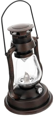 STOBAZA Luz De Noche Linterna Retro Hogar Decorativa Forma De Candela para Festivales y Ambientación Luz Cálida