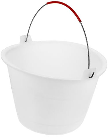 IWOWHERO Contenitore Plastica Per Cemento e Sabbia Con Maniglia Secchio Robusto e Versatile Per Cantieri e Uso Domestico