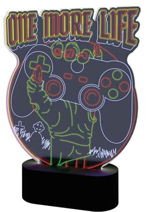 Grupo Erik Lampara gamer luz LED escritorio - Decoracion gamer - Regalo adolescente chico | Lampara de mesita de noche MULTICOLOR - Decoracion habitacion juvenil : Accesorios gaming