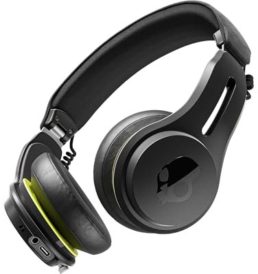 Skullcandy Icon ANC Cuffie Wireless On-Ear con Bluetooth, Cancellazione Attiva del Rumore, 60 Ore di Autonomia, Resistenti a Sudore e Acqua, Richiudibili e Resistenti - Nero