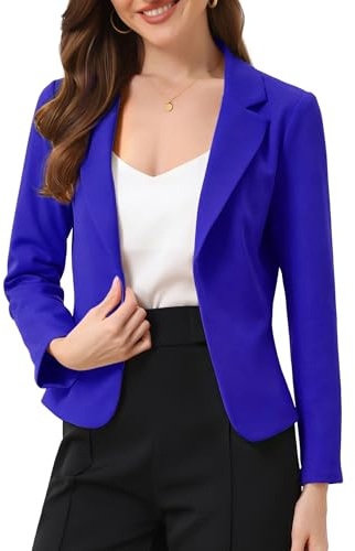 Allegra K Donna Blazer da Ufficio Giacca Abito Elegante Lavoro