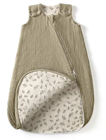 lulumoon Baby sovsäck i 15-24 månader: Sovsäck i muslin för pojkar och flickor – bomullsbaby sovsäck för 90 cm året barnkammare