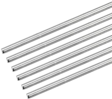 QUARKZMAN Barra Filettata Completa M5 x 160mm Passo Filettatura 0.8mm Acciaio Inossidabile 304 Barra Filettata Destra Barre Perni 6 Pezzi