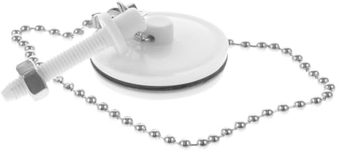 UTHCLO Beaded Chain Bathtub Drain Stopper Rubber Bath Plug with Handle Ring, Leak-Resistant Sink Plug for Bathroom and Kitchen Drain Covers