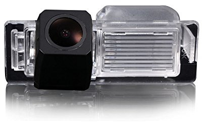 HD IP68 bil registreringsskyltbelysning backkamera färgkamera parkeringskamera backsystem parkeringshjälp fordonssäkerhetskamera kompatibel med Saab 9-3/93/9-X/97X/9-4X/95/9-5 (No.1 med clip)